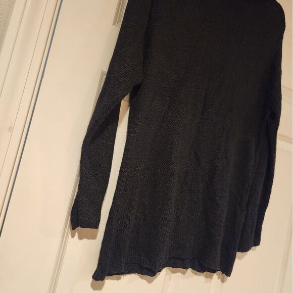 New Palette stretchy black heavyweight turtleneck sweater M - Picture 3 of 4